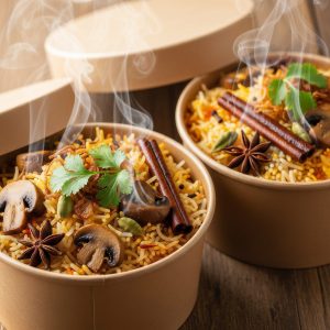 Millet Mushroom Biryani