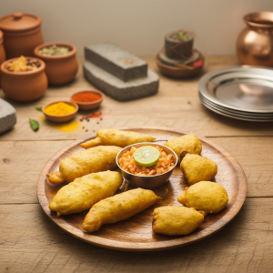 Mirchi Bhaijji + Artikaya Bhajji 5+5 pieces
