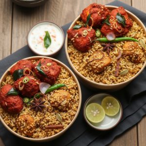 Millet Chicken Fry Biryani